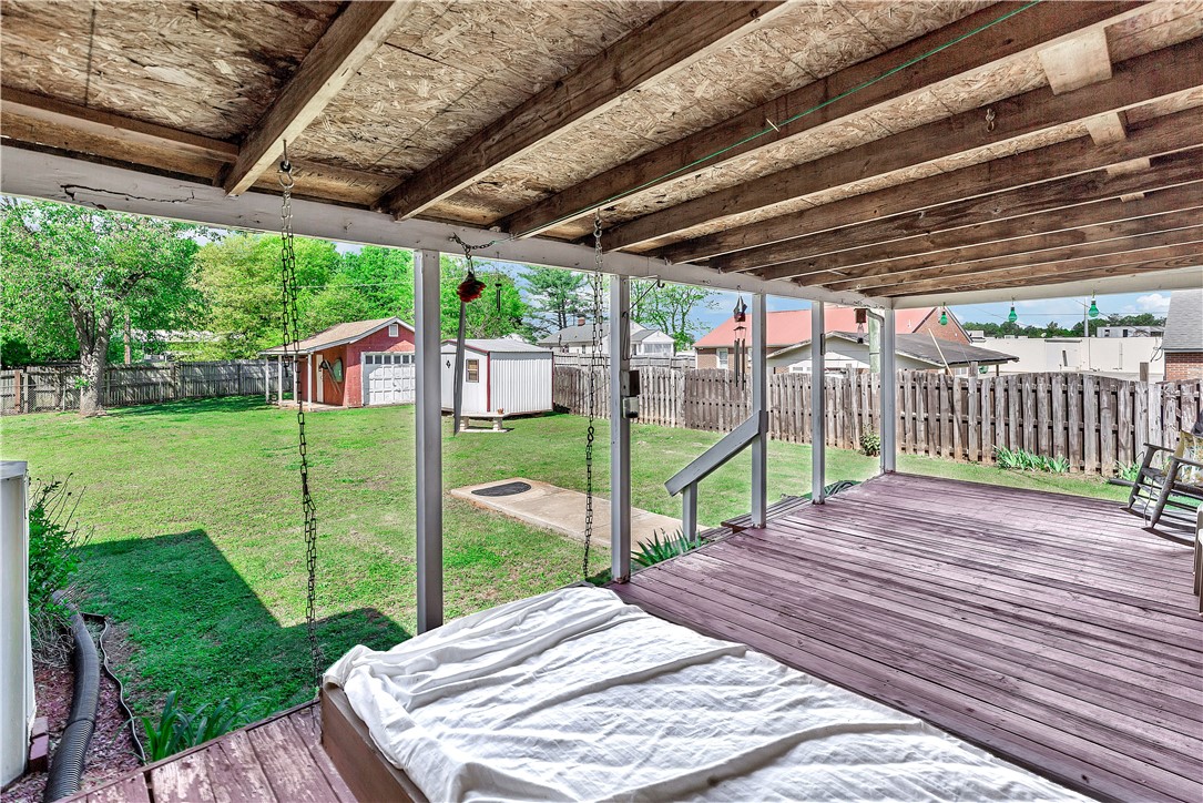 219 Beaty Square Anderson, SC 29624 - Photo 26 of 32 Enjoy outdoor living on this spacious deck with a view of the expansive private yard.