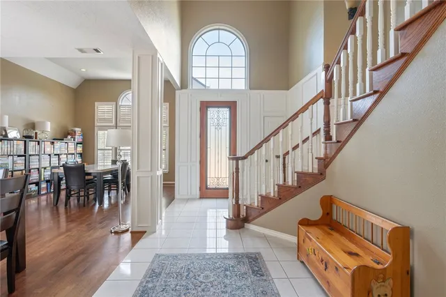 wooden floor with a living room and a dining room with wooden floor