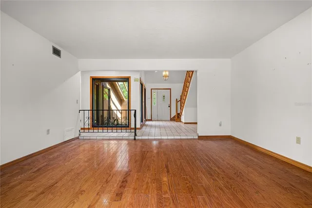 a spacious bathroom with a tub and shower