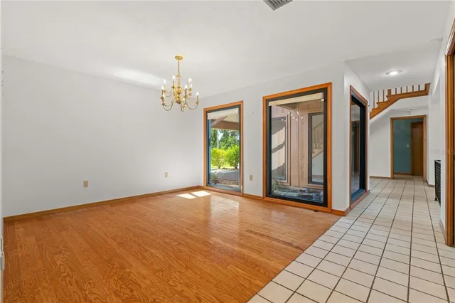 a view of an empty room