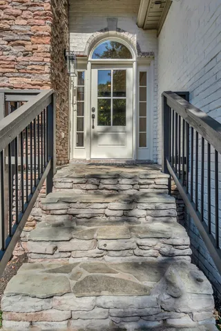 a view of a house with a porch