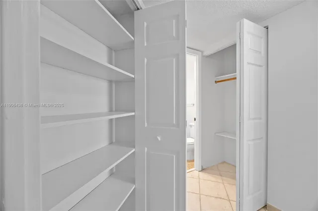 a view of closet area