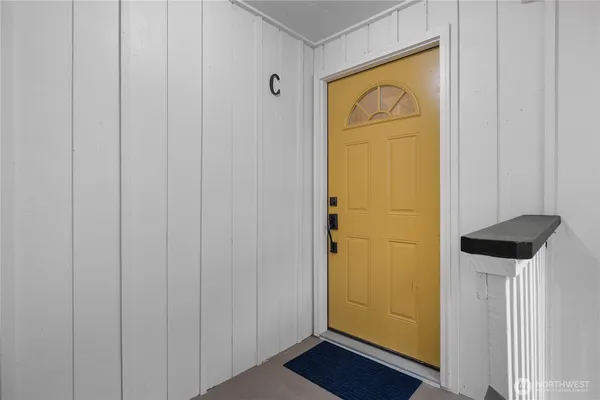 a view of front door