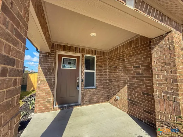 a view of a door of the house
