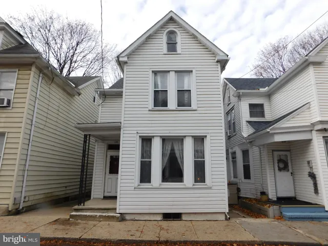 a front view of a house