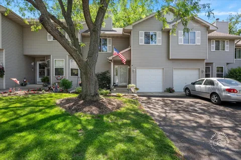 a house view with a garden space