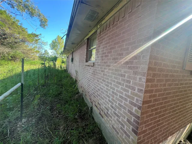 a view of a brick wall