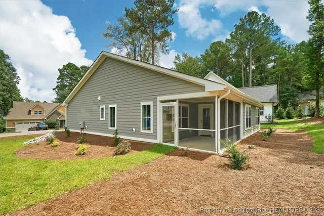 a house view with a outdoor space