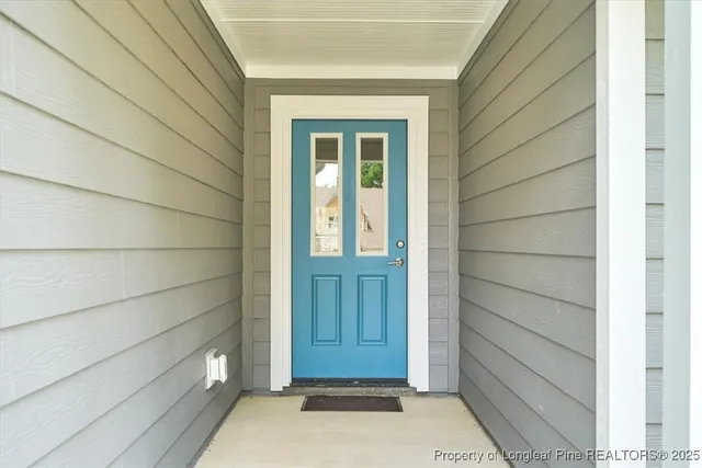 a view of front door