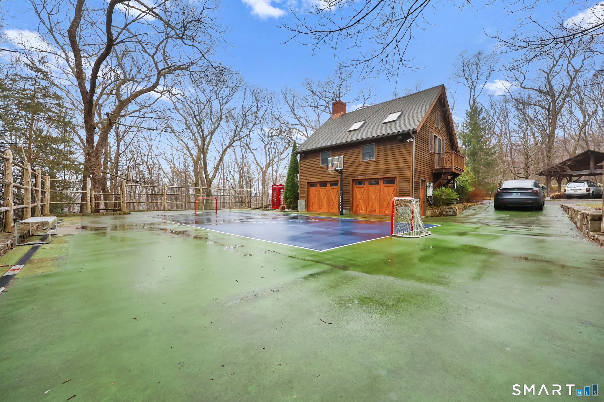 142 Seventy Acre Road Redding, CT 06896 - Photo 30 of 40 a view of yard with swimming pool and trees