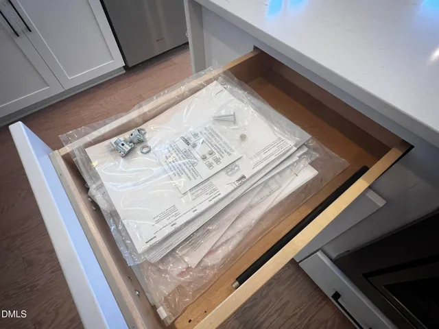 workspace with wooden floor