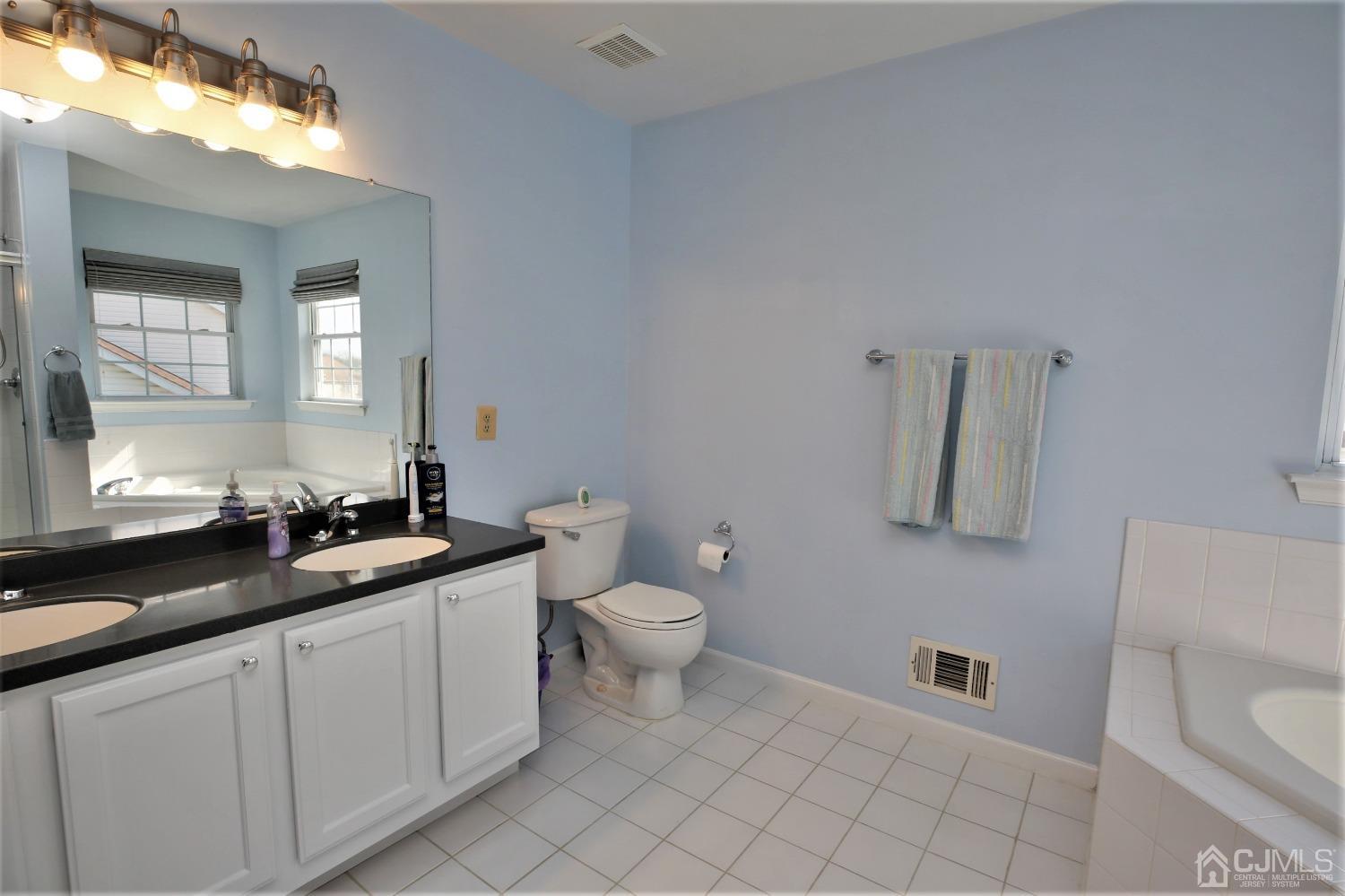 30 Potomac Road Monmouth Junction, NJ 08852 - Photo 37 of 60 a bathroom with a toilet sink and mirror