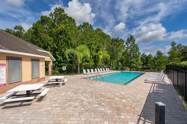 a view of a patio with a patio