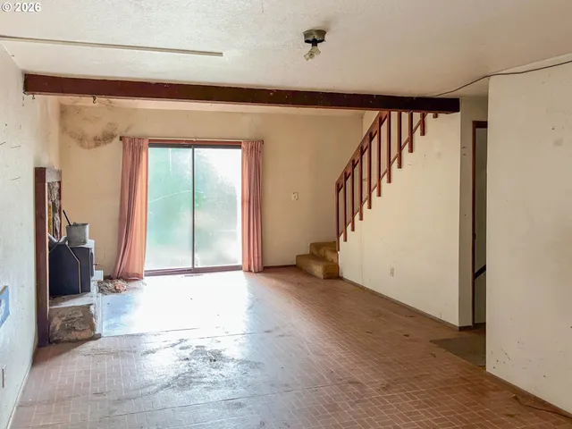 a view of an entryway with staircase