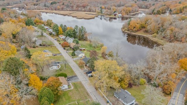 a view of water from a lake