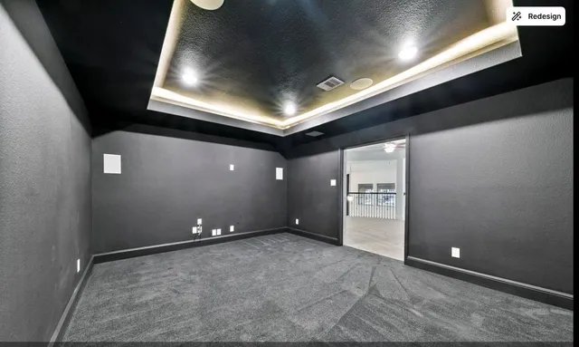 a view of an empty room