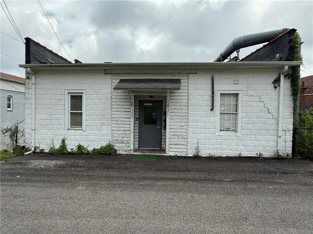 a front view of a house