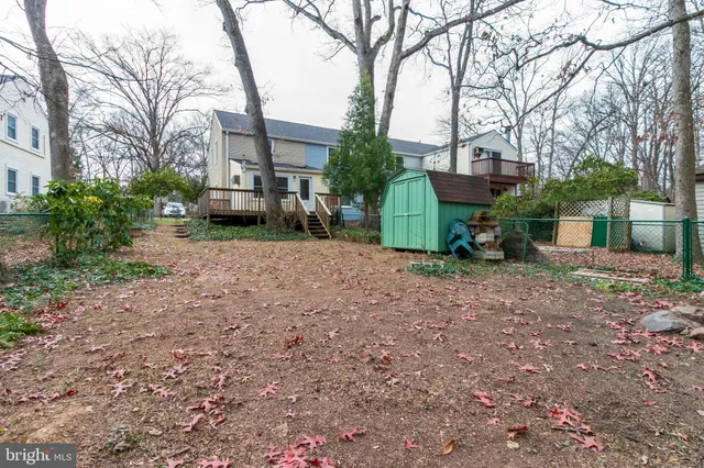 a view of a backyard with a garden