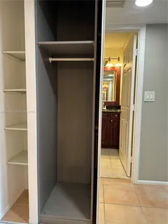 a close view of closet