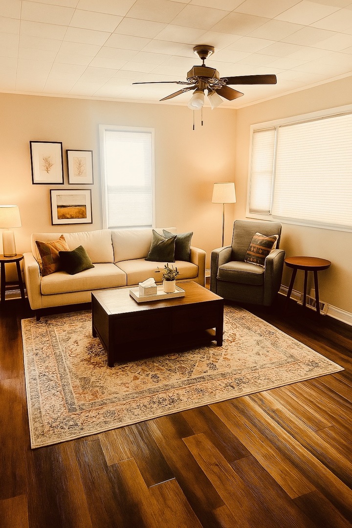 1514 173rd Street East Hazel Crest, IL 60429 - Photo 5 of 20 a living room with furniture and a rug