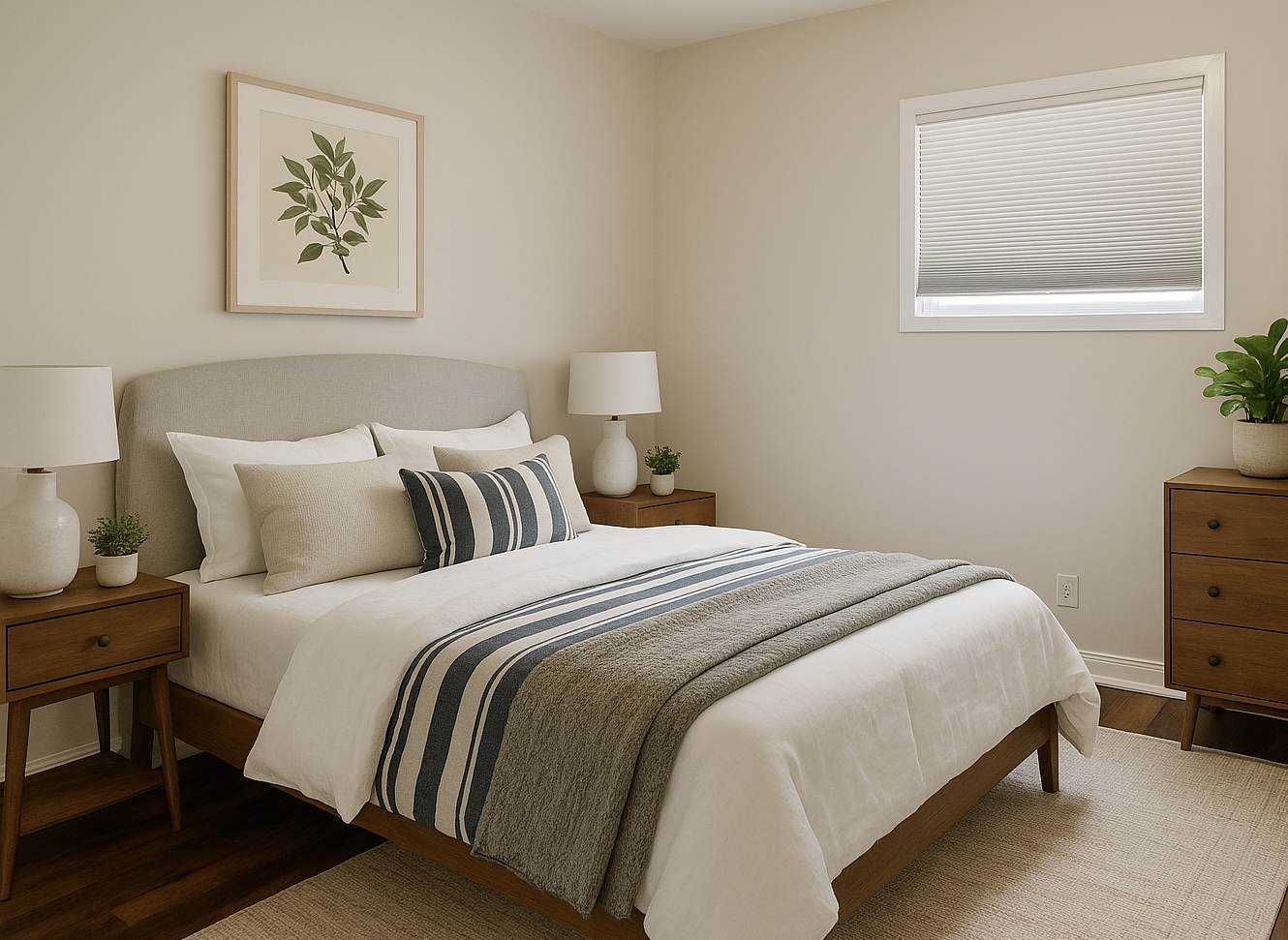 1514 173rd Street East Hazel Crest, IL 60429 - Photo 8 of 20 a bedroom with a bed and a lamp on dresser