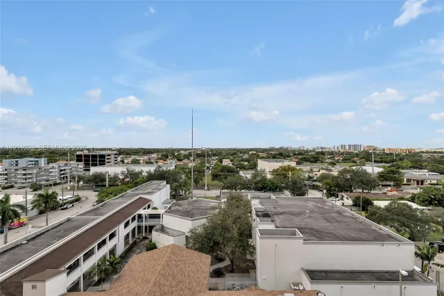 a view of city from balcony