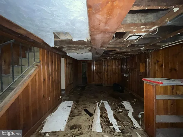 a view of a storage room