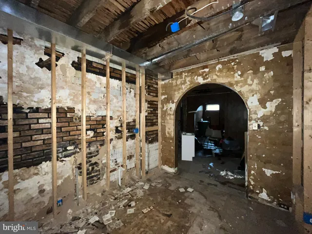 a close view of water heater room