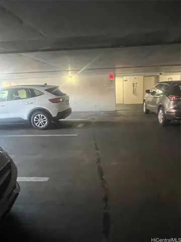 a view of car garage