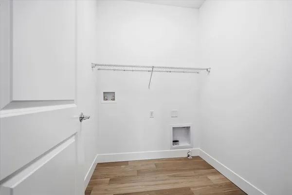 a view of a room with empty racks