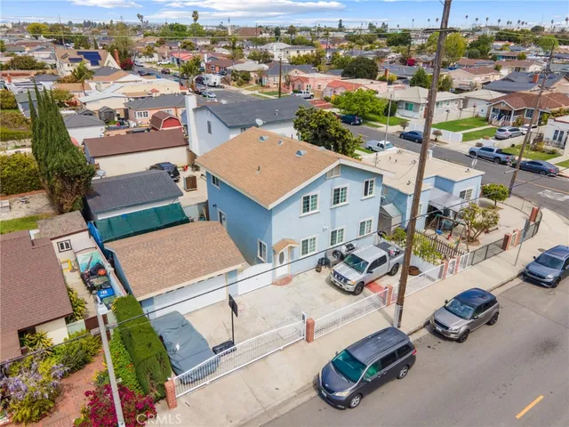 an aerial view of a city