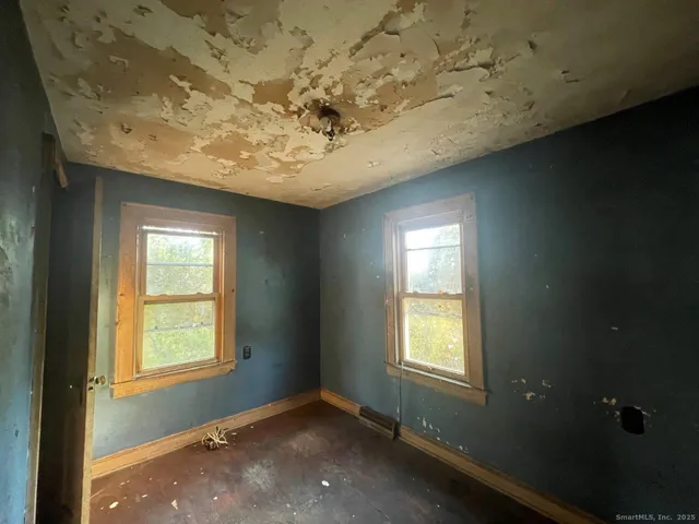 a view of a livingroom with a window