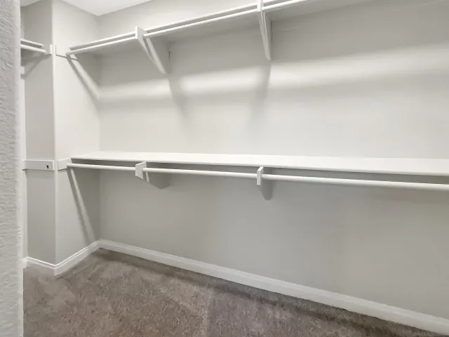 a close view of closet