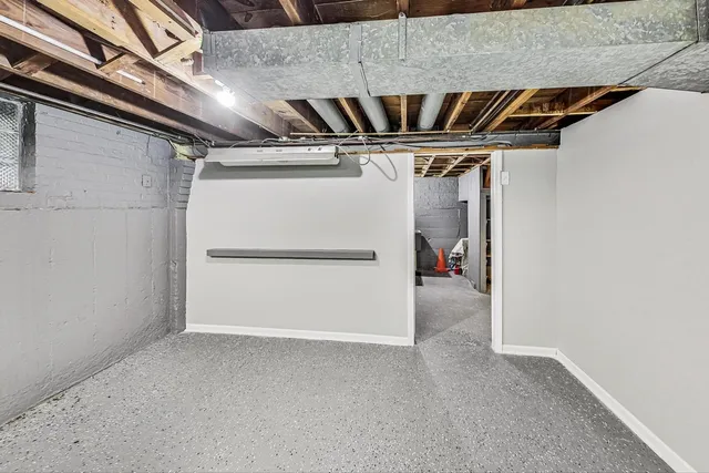 a view of storage and utility room