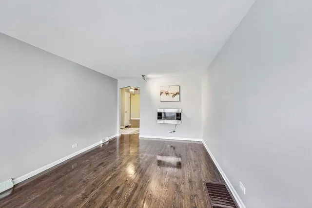 a big room with wooden floor