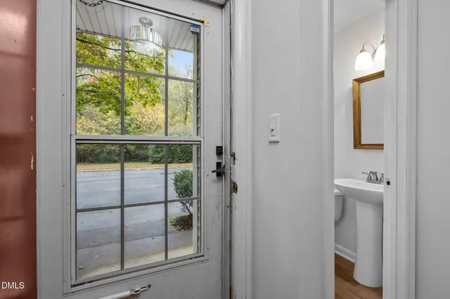 a bathroom with a toilet