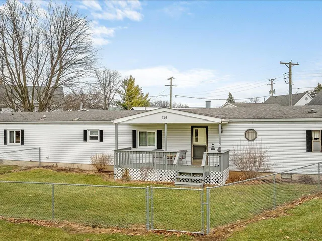 a view of a house with a patio