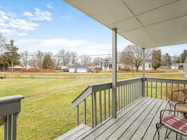 a view of a city from a balcony