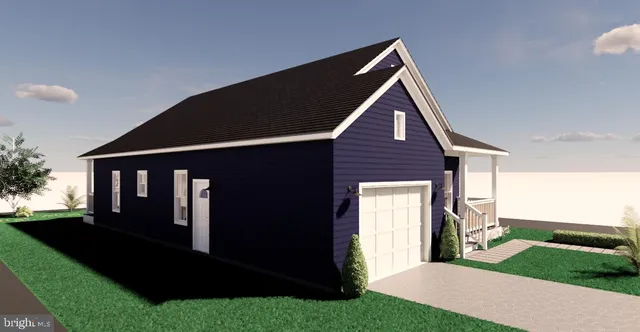 a front view of a house with yard