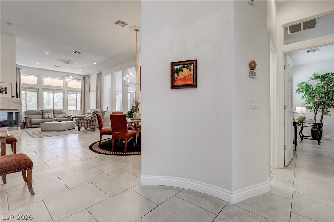 457 Indigo Springs Street Henderson, NV 89014 - Photo 25 of 58 The entry to the 2nd bedroom and shared bath is to the right of the main entrance.