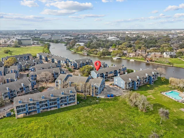 a view of a city with lake