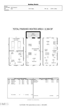 $495,000 | 1007 Tender Drive, Apex, NC 27502