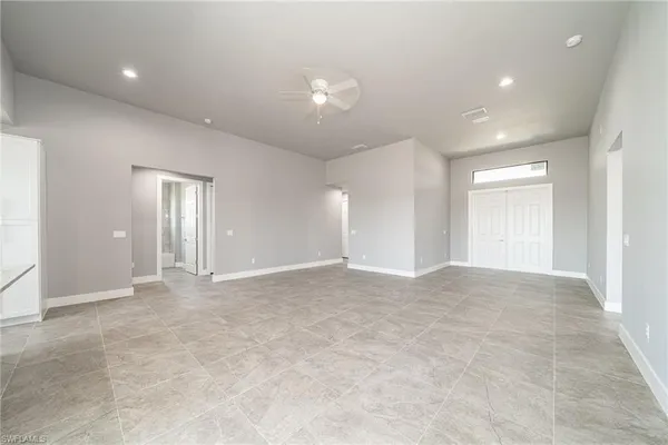 a view of an empty room