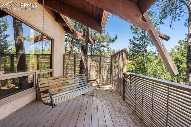 a view of outdoor space with seating space