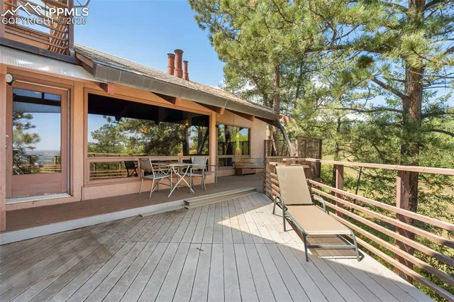 a view of balcony and deck