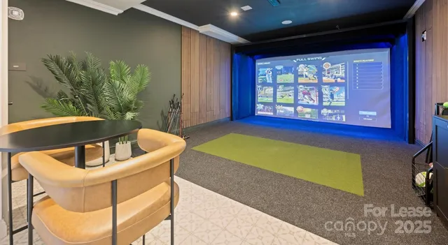 a room with gym equipment