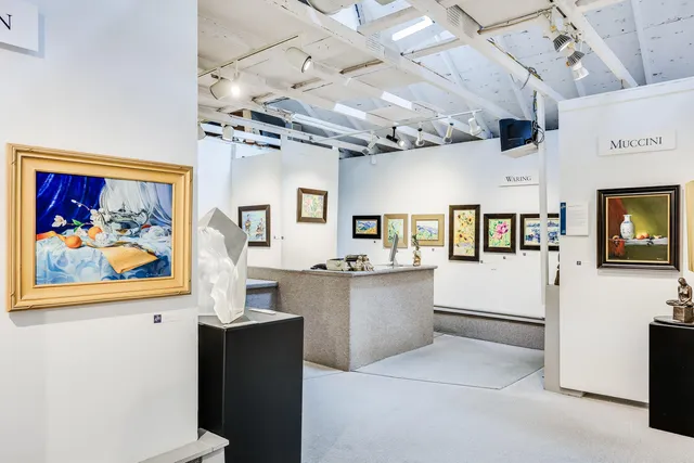 a view of painting on the wall