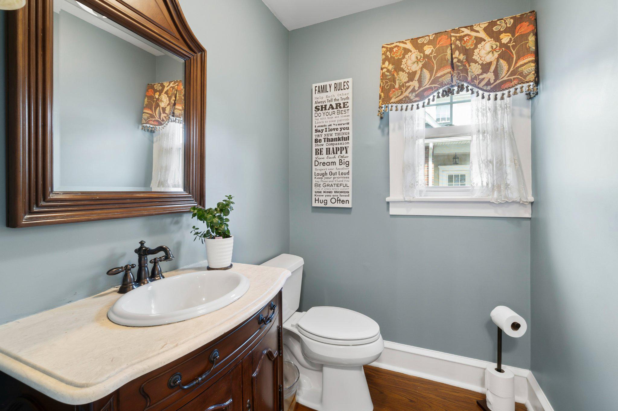 272 Jefferson Avenue Haddonfield, NJ 08033 - Photo 19 of 43 a bathroom with a sink vanity and a toilet