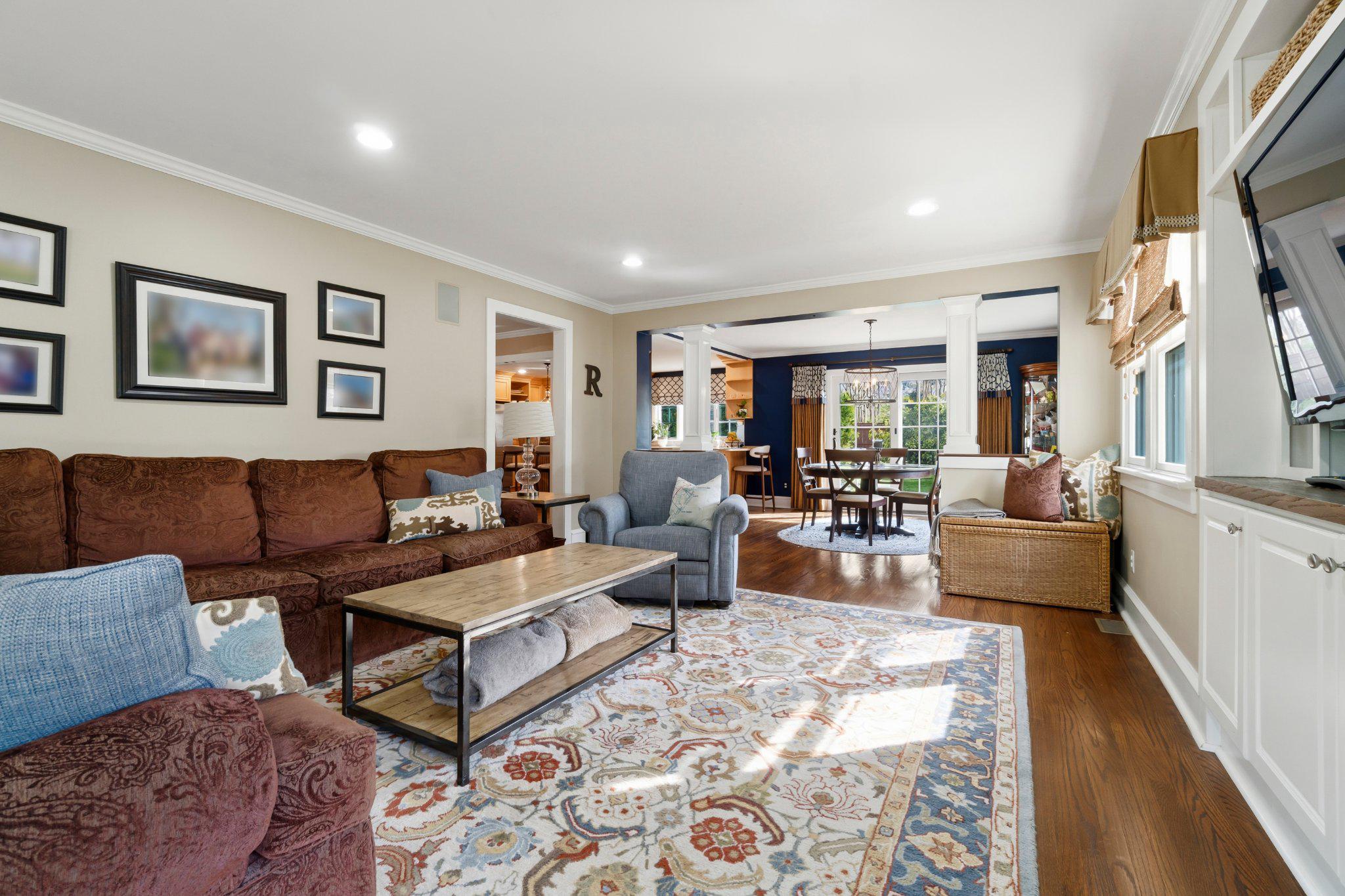 272 Jefferson Avenue Haddonfield, NJ 08033 - Photo 9 of 43 a living room with furniture wooden floor and a large window