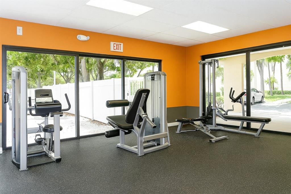 950 Hillcrest Drive, Unit 202 Hollywood, FL 33021 - Photo 19 of 19 a view of a room with gym equipment